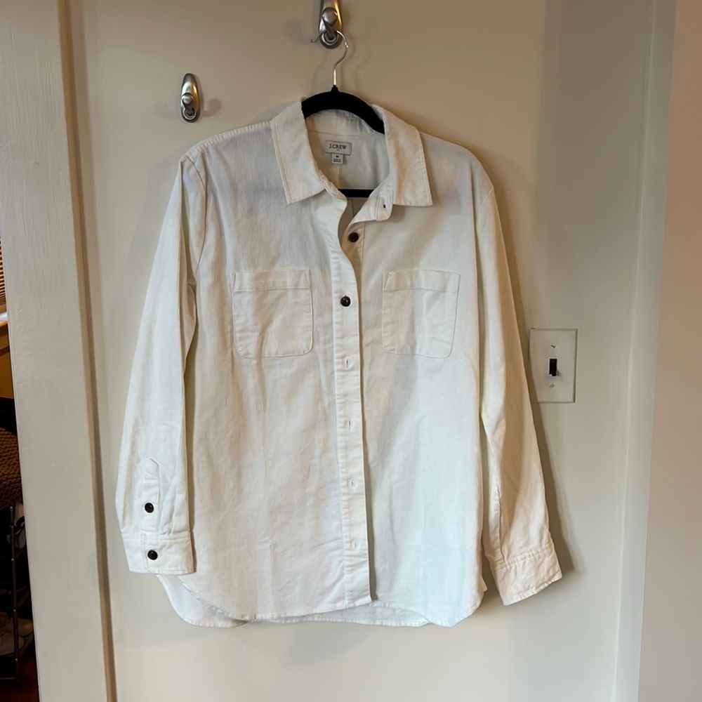Jcrew | corduroy shirt jacket size M